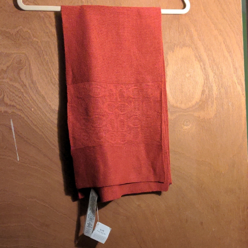 Coach Signature Knit Scarf